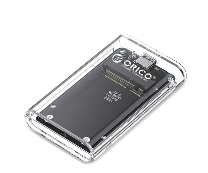 Akcesoria do dysków Orico MSATA USB-C 3.2 5Gb/s - przezroczysta ORICO-TC10-MS-GR-BP-HU
